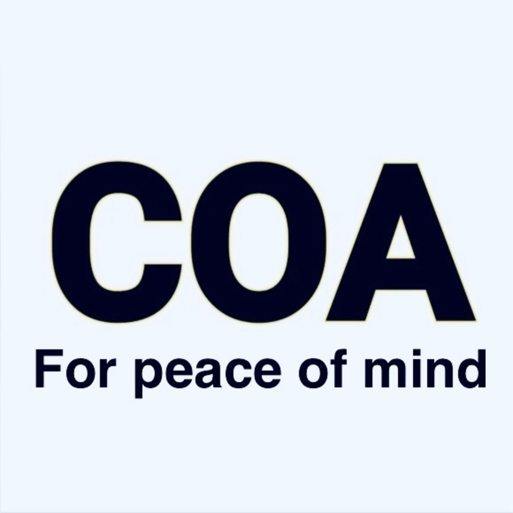 Certificate of Authenticity (COA) for enhanced assurance